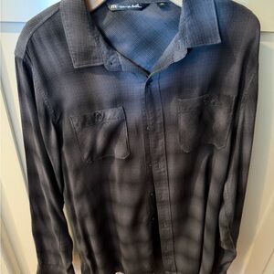 Travis Mathew Gray Button Down Shirt